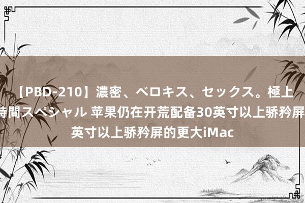 【PBD-210】濃密、ベロキス、セックス。極上接吻性交 8時間スペシャル 苹果仍在开荒配备30英寸以上骄矜屏的更大iMac